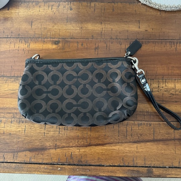 Coach Brown Wristlet with Iconic Design - Picture 2 of 6
